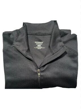 Vintage Patagonia Capilene 1/4 Zip Pullover Base Layer | Women's Small | Black